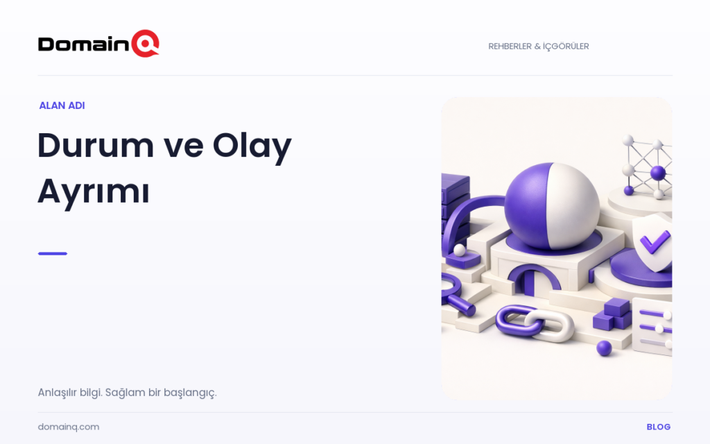 RDAP’te Alan Adı Durumu ve Kayıt Olayları Nasıl Ayrılır? — DomainQ blog kapak görseli